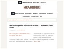 Tablet Screenshot of headings.net